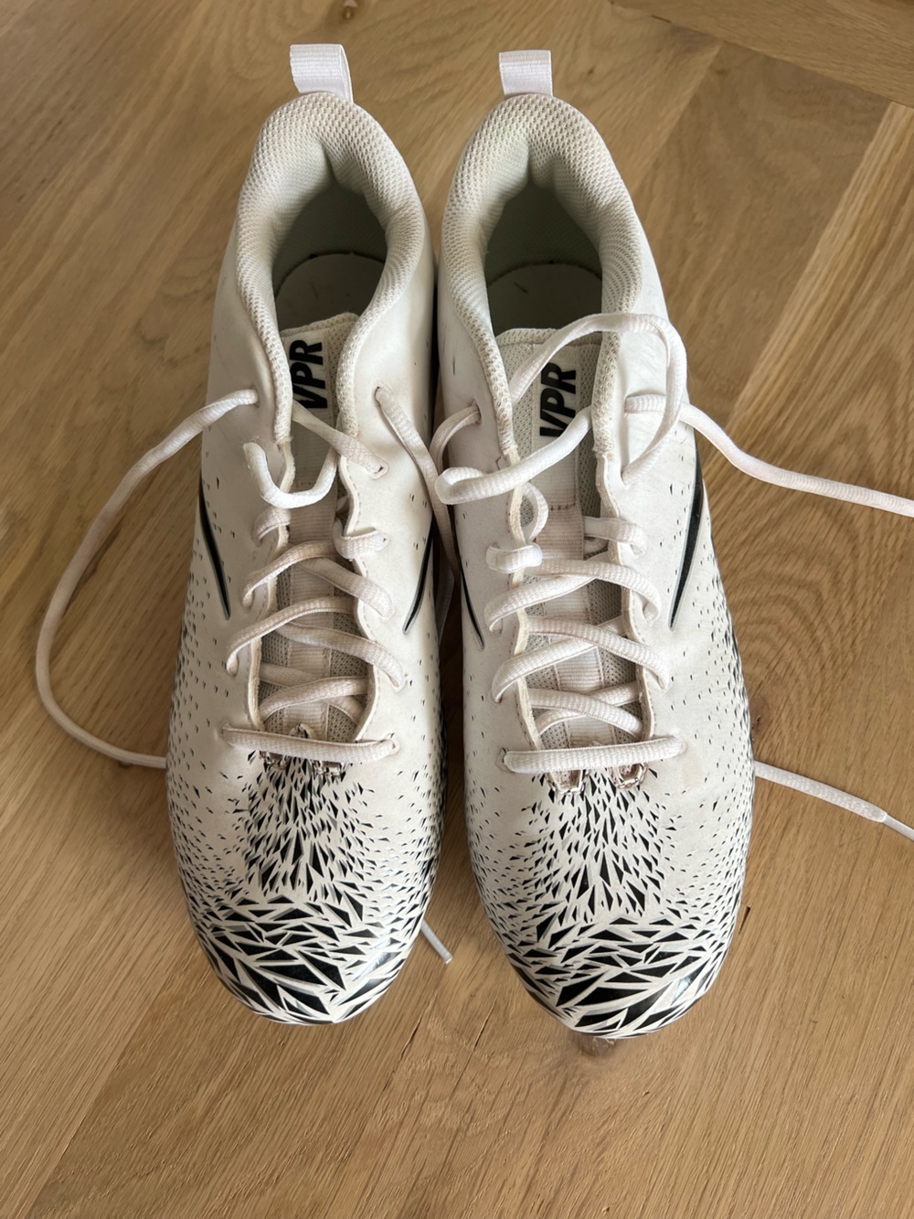 Nike White and Black Cleats
